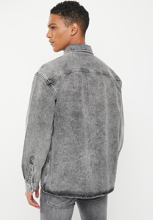 Calvin Klein - Oversized denim shirt - denim grey