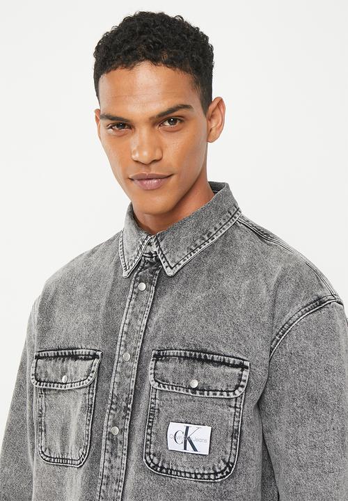 Calvin Klein - Oversized denim shirt - denim grey