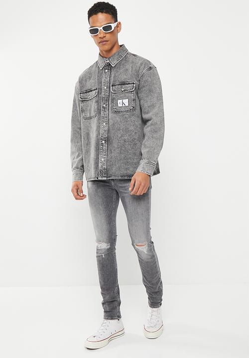 Calvin Klein - Oversized denim shirt - denim grey