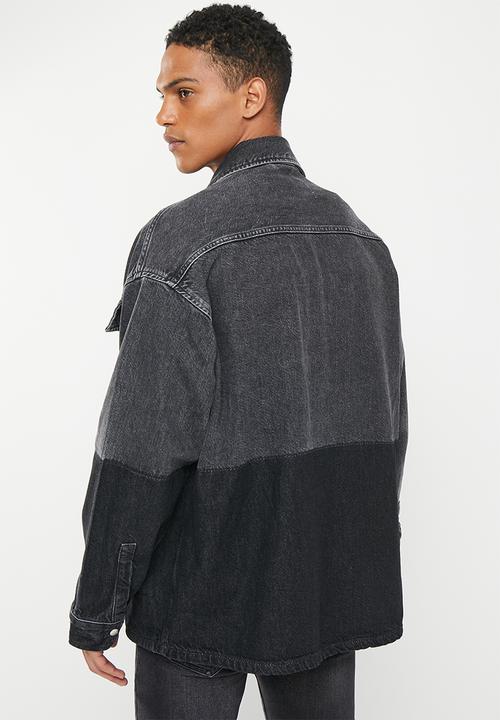 Calvin Klein - Oversized utility shirt jacket - denim grey