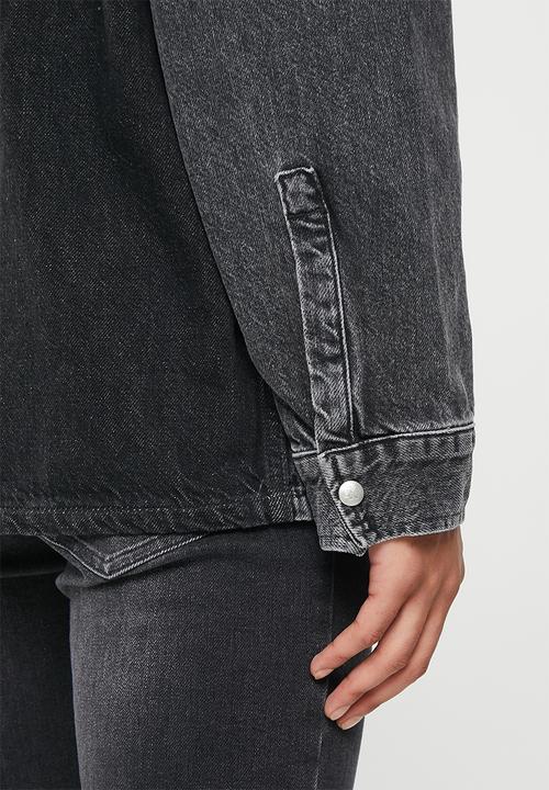 Calvin Klein - Oversized utility shirt jacket - denim grey