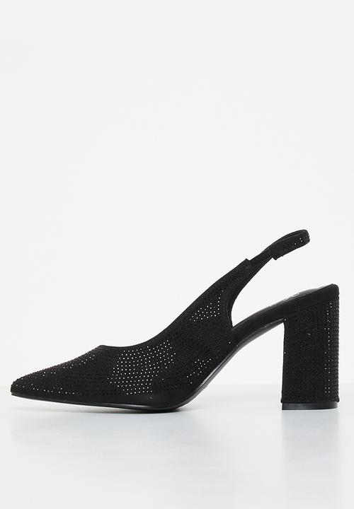 MILLA - Daphne slingback heel - black