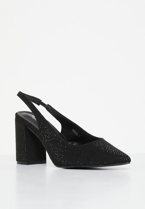 MILLA - Daphne slingback heel - black