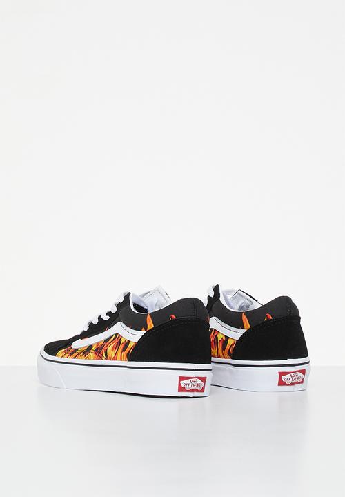 Vans - Jn old skool - digi flame black