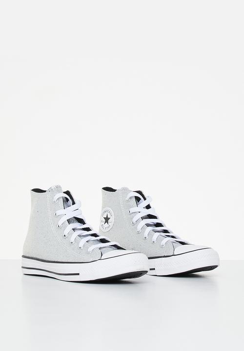 Converse - Chuck taylor all star glitter glow hi - silver/ash stone/black