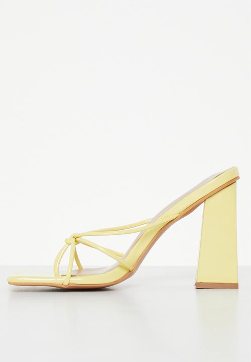 Superbalist - Amina block heel - yellow