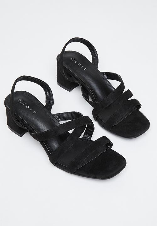 edit - Berkley slingback block heel - black