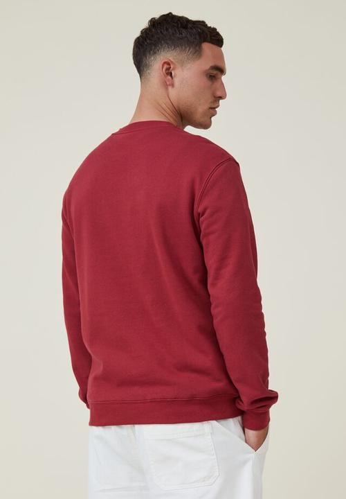 Cotton On - Graphic crew fleece - chilli pepper/los angeles