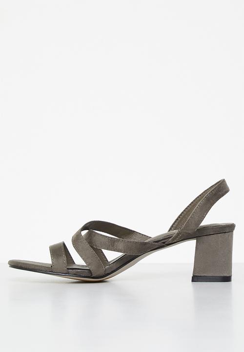 edit - Berkley slingback block heel - grey