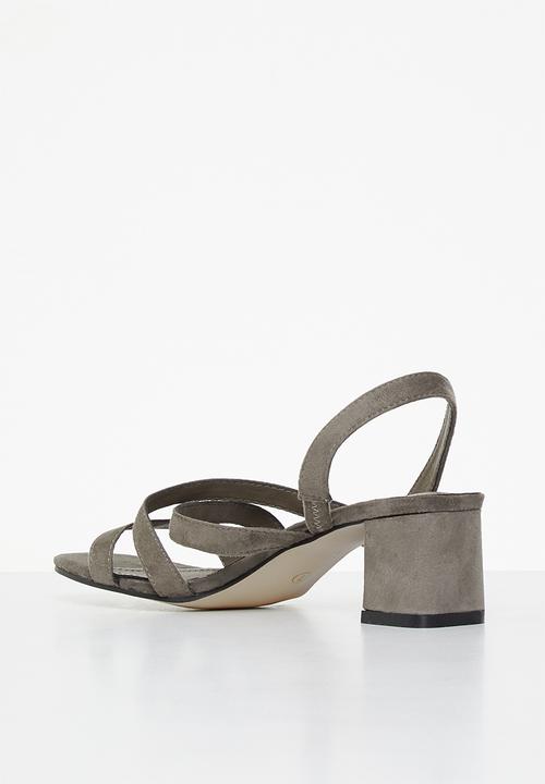edit - Berkley slingback block heel - grey