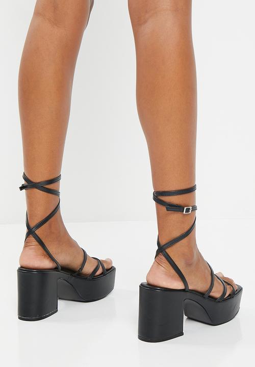 Superbalist - Hannah platform heel - black