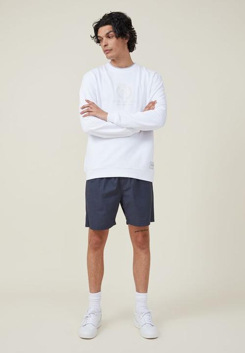 Cotton On - Graphic crew fleece - white/nyc crest