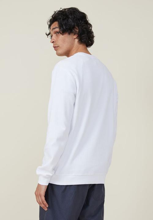 Cotton On - Graphic crew fleece - white/nyc crest