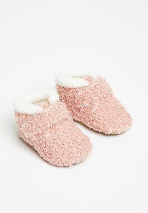Pop Candy - Sherpa booties - pink