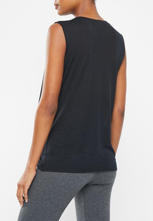 Superbalist - Maternity nursing wrap tank - black