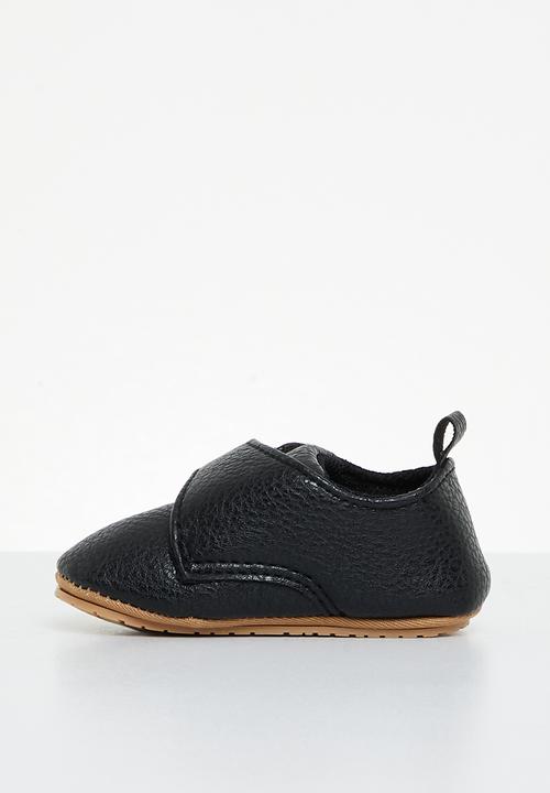 Pop Candy - Soft sole shoe with velcro strap - black