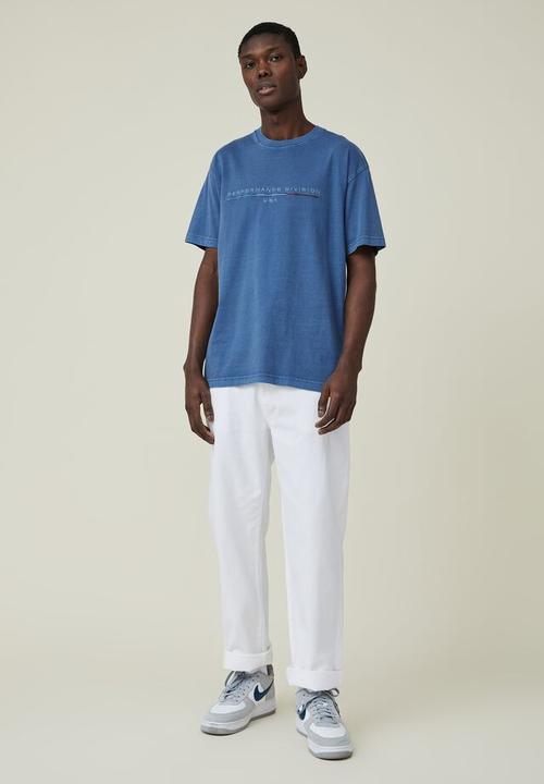Cotton On - Loose fit classic T-shirt - washed cobalt/performance
