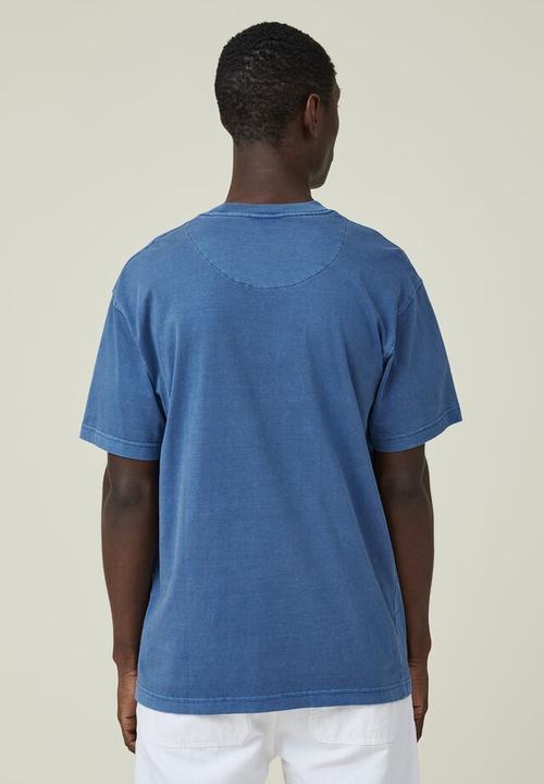 Cotton On - Loose fit classic T-shirt - washed cobalt/performance