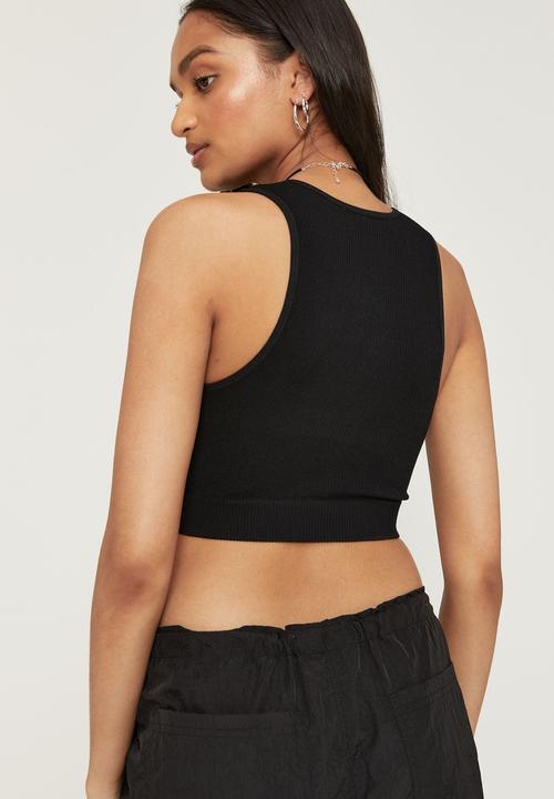 Supré  - Gia seamless tank - black