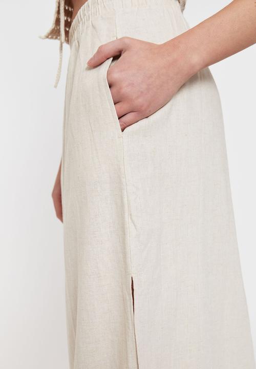Supré  - Carrie maxi linen skirt - natural
