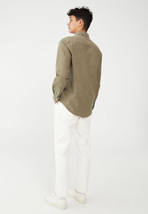 Cotton On - Mayfair long sleeve shirt - vintage khaki