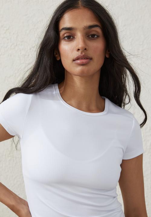 Cotton On - Ultra soft fitted T-shirt - white