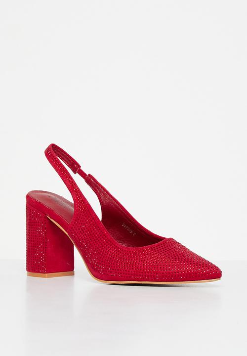 MILLA - Daphne slingback heel - red