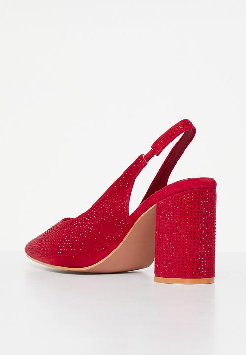 MILLA - Daphne slingback heel - red
