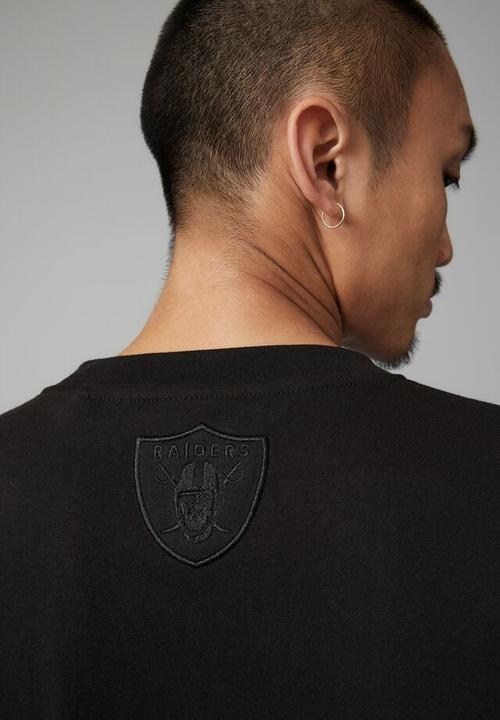 Cotton On - Oversized nfl T-shirt - lcn nfl black/raiders stealth