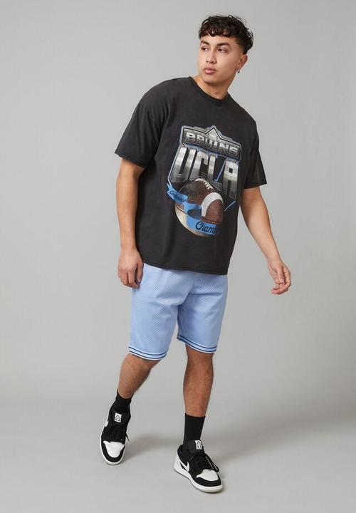 Cotton On - Oversized ucla T-shirt - lcn ucl washed black/championship