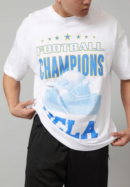 Cotton On - Oversized ucla T-shirt - lcn ucl white/championship helmet