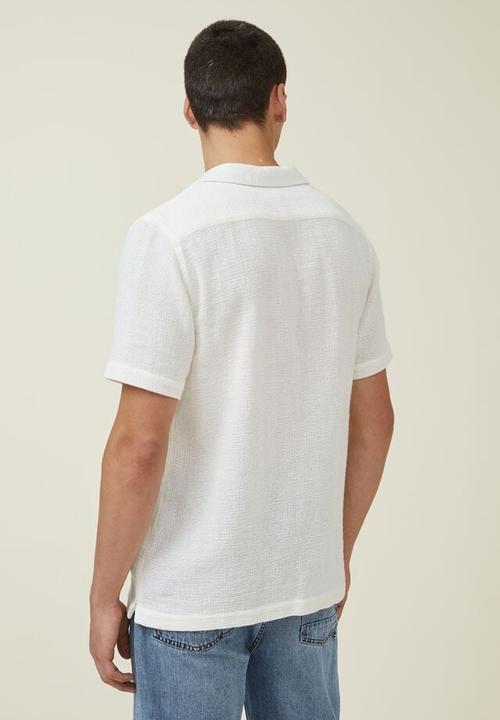 Cotton On - Palma short sleeve shirt - white