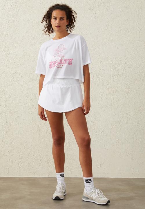 Cotton On -  Relaxed active recycled graphic T-shirt - white