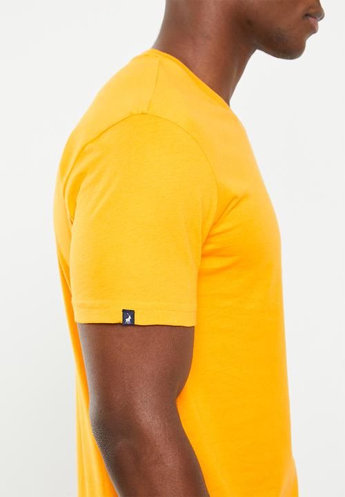 POLO - Men v-neck tee - mustard