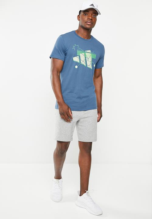 adidas Performance - M tns cat g tee - wonder steel