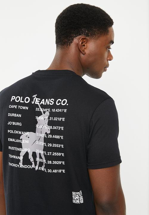 POLO - Men pjc mongezi paint logo tee - black