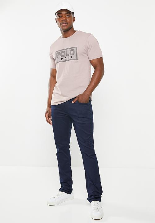 POLO - Men sport thomas block logo tee - charcoal
