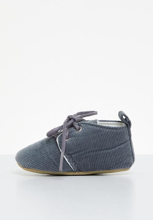 Pop Candy - Corduroy soft sole shoe - grey