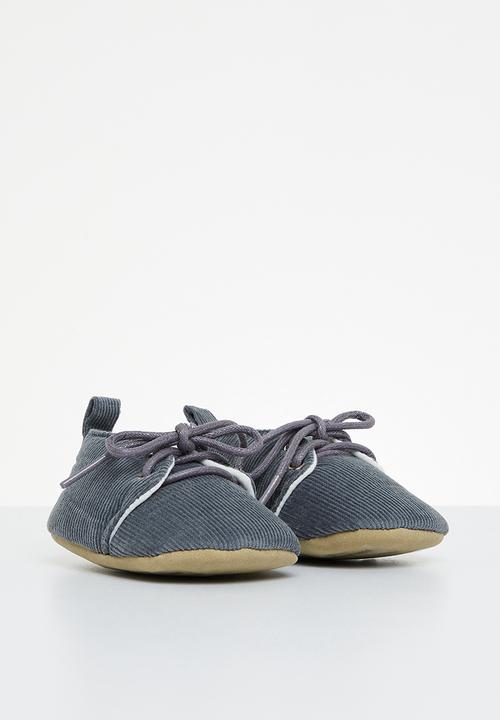 Pop Candy - Corduroy soft sole shoe - grey