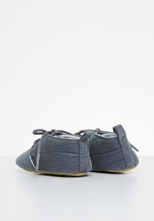 Pop Candy - Corduroy soft sole shoe - grey