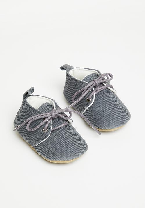 Pop Candy - Corduroy soft sole shoe - grey