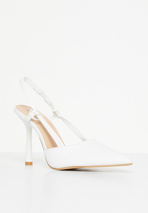 Superbalist - Nova slingback stiletto heel - white