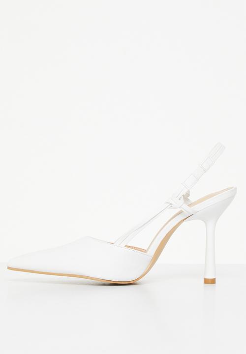Superbalist - Nova slingback stiletto heel - white