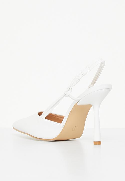 Superbalist - Nova slingback stiletto heel - white