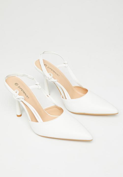Superbalist - Nova slingback stiletto heel - white