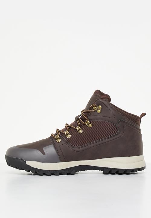 UrbanArt - Tatum 1 nubuck & leather boot - choc