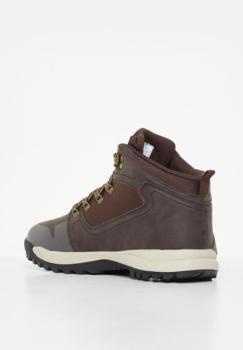 UrbanArt - Tatum 1 nubuck & leather boot - choc