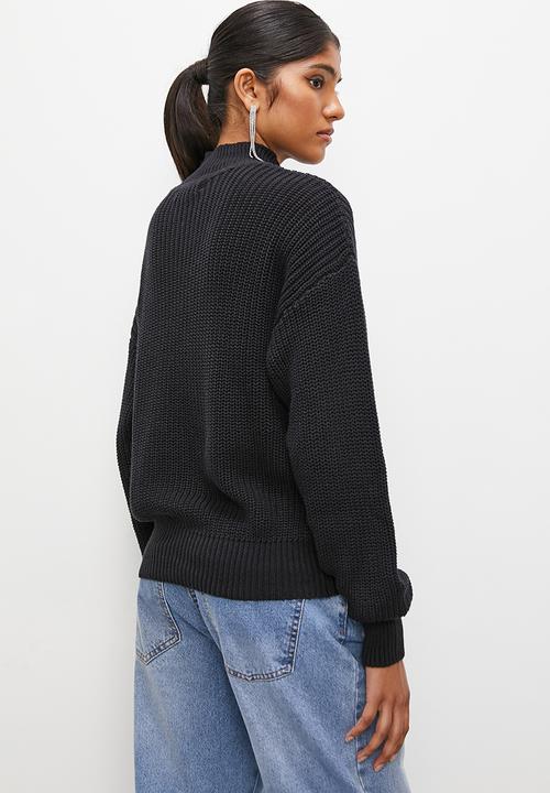 Superbalist - Lofty funnel neck - black