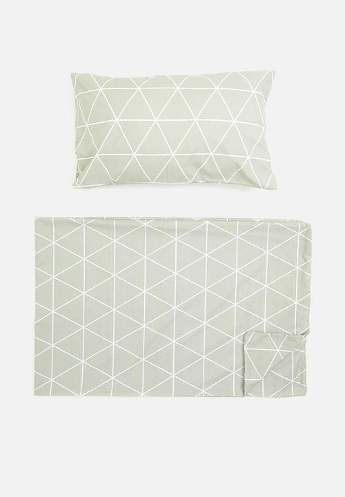 Sixth Floor - Ella duvet cover set - sage green