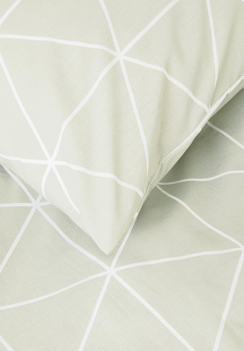 Sixth Floor - Ella duvet cover set - sage green